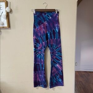 American Apparel Tie-Dye Flared Leggings Bottoms